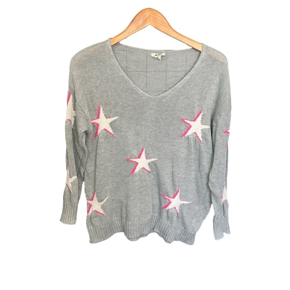 BiBi Gray Star Pattern Sweater